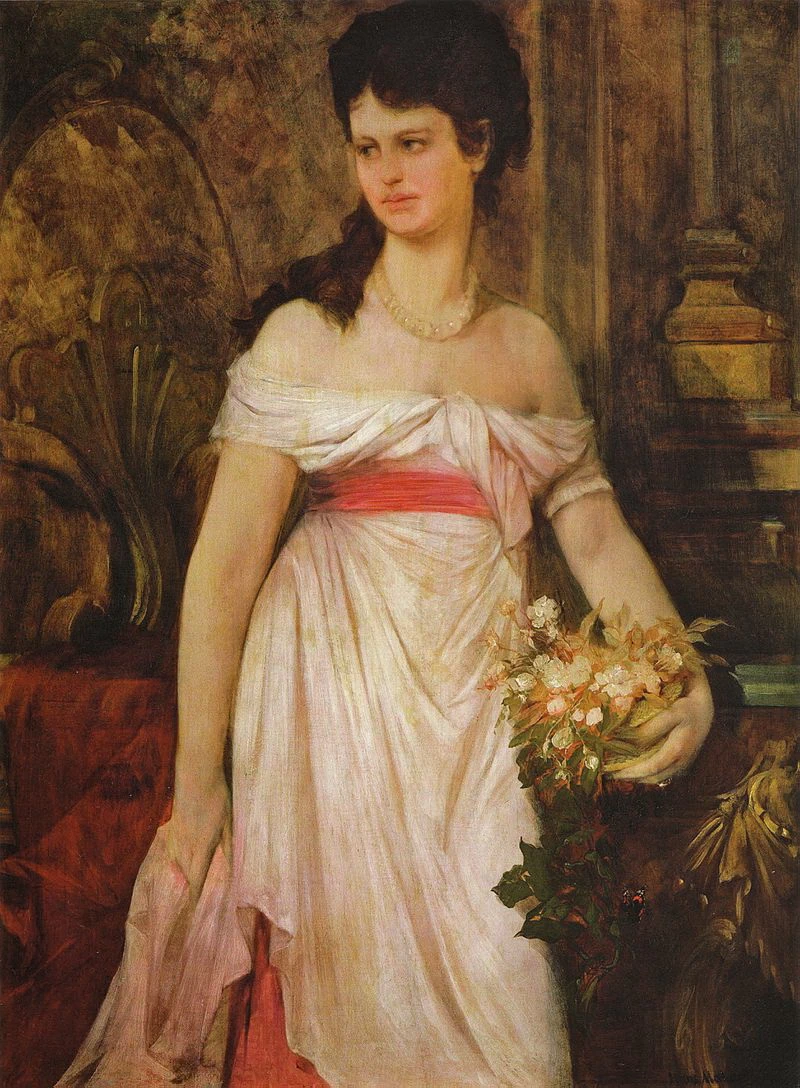 Ritratto di Signora in abito bianco